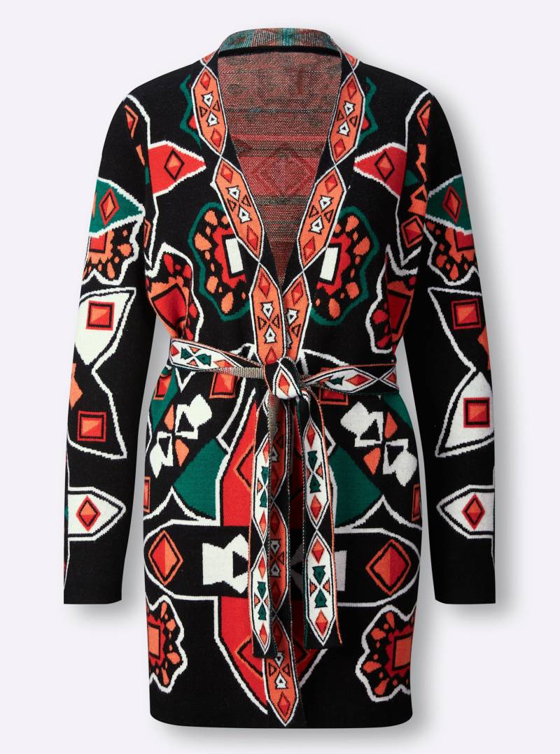 Jacquardstrickjacke Jacquardstrickjacke von heine