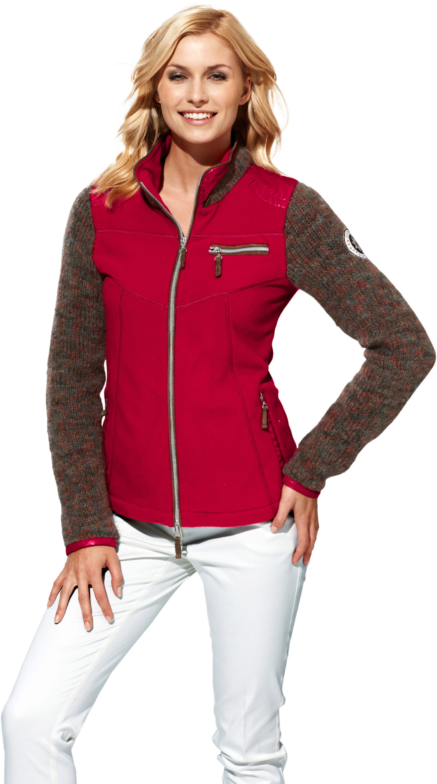 Sweatjacke in rot von heine von heine