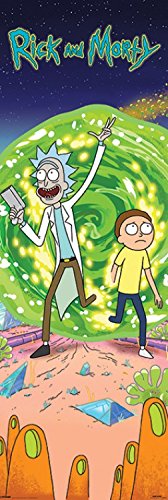 Rick and Morty 1art1 Portal Tür-Poster 158 x 53 cm von Rick and Morty