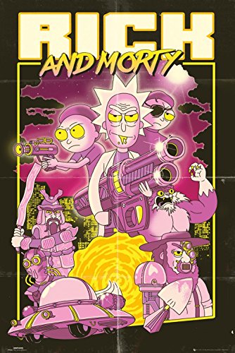 Rick and Morty Poster Action Film Plakat | Bild 91x61 cm von Rick and Morty