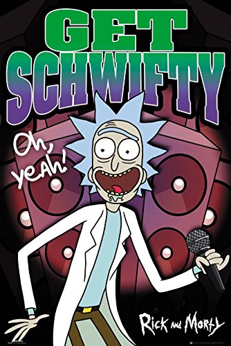 Rick and Morty Poster Recall Im Weltall, Get Schwifty Plakat | Bild 91x61 cm von Rick and Morty