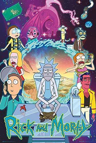 Rick and Morty Poster Season 4 Plakat | Bild 91x61 cm von Rick and Morty