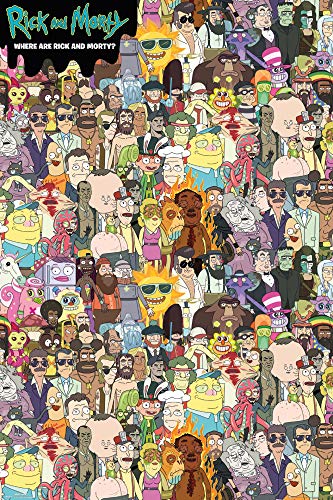 Rick and Morty Poster Where's Rick Plakat | Bild 91x61 cm von Rick and Morty