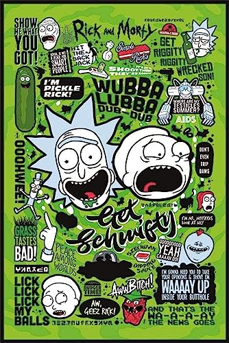 Cartoon Network Rick und Morty 'Quotes' Maxi Poster,61 x 91.5 cm von Cartoon Network