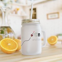 Mason Jar Mit Selbstgestaltetem Motiv. Perfektes Geschenk Für Geburtstag, Valentinstag, Weihnachten Oder Ostern. Glas Deckel von RickysandMickys