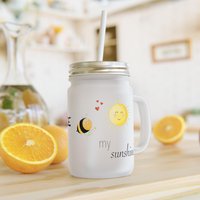 Mason Jar Mit Selbstgestaltetem Motiv. Perfektes Geschenk Für Geburtstag, Valentinstag, Weihnachten Oder Ostern. Glas Deckel von RickysandMickys