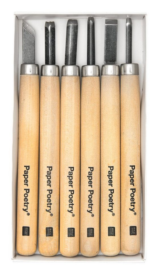 Rico Design Beitelsatz Schnitzwerkzeug Stempel, 6er-Set von Rico Design