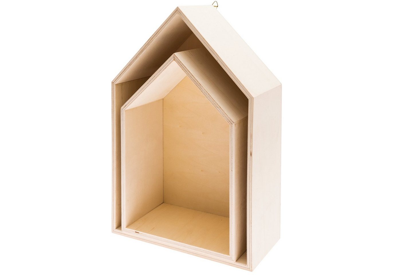 Rico Design Dekoobjekt Holzregal Haus, 2er-Set Rico Design Dekoobjekt Holzregal Haus, 2er-Set von Rico Design