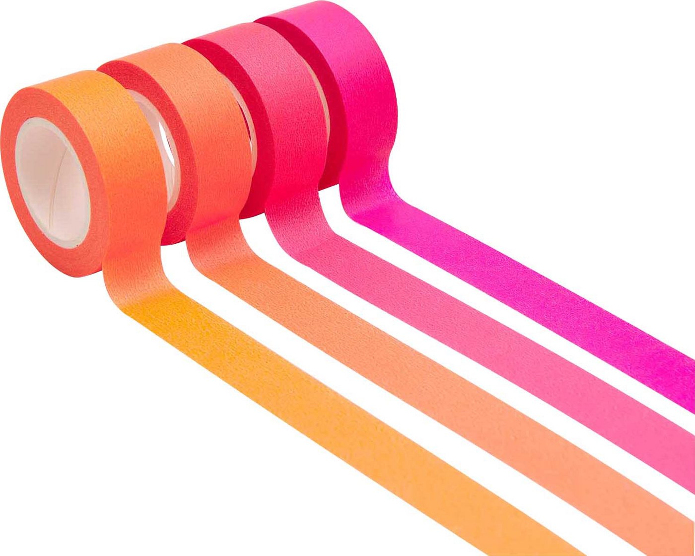 Rico Design Klebeband Tape-Set Neon Rottöne 4 Stück von Rico Design