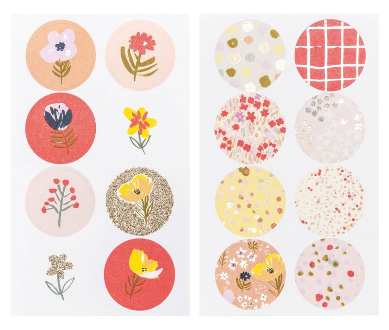 Rico Design Sticker Blumen, 4 Bogen von Rico Design