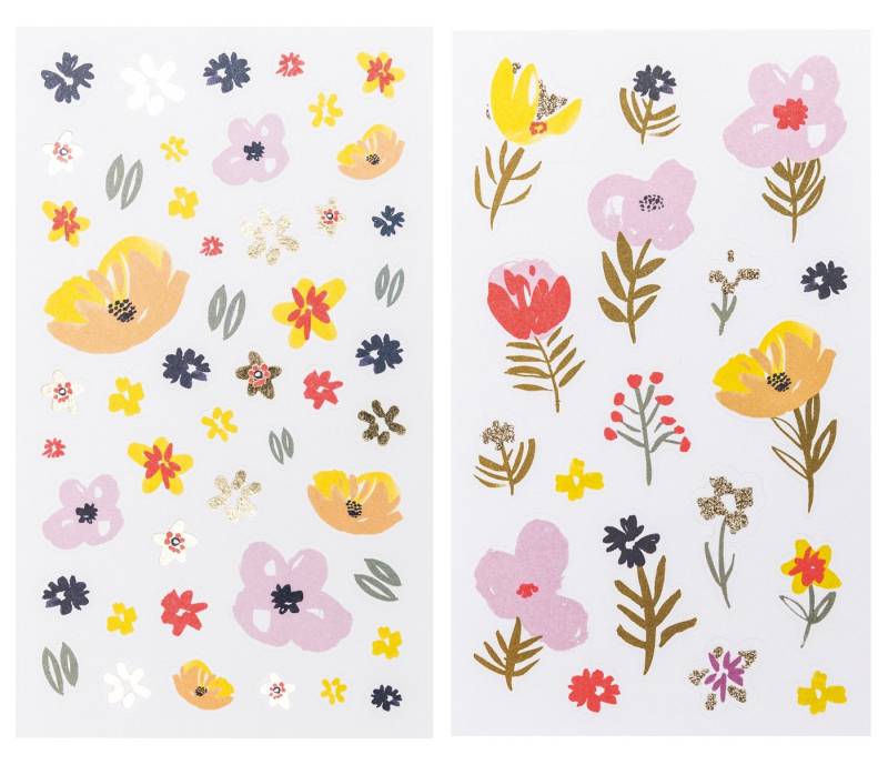 Rico Design Sticker Blumen, 4 Bogen von Rico Design