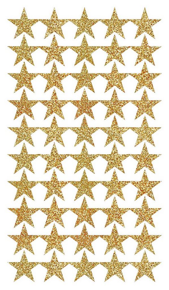 Rico Design Sticker Sterne, gold, 200 Stück von Rico Design