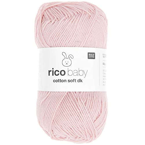 Babywolle Rico Baby Cotton Soft Dk | weich und pflegeleicht | Baumwollmischgarn zum Stricken und Häkeln (046 nude) von Rico Design