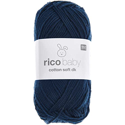 Babywolle Rico Baby Cotton Soft Dk | weich und pflegeleicht | Baumwollmischgarn zum Stricken und Häkeln (080 petrol) von Rico Design