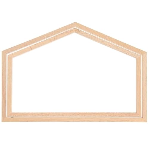 Dekorativer Stickrahmen – Haus – 27,5 x 19 cm – 2 Stück von Rico Design