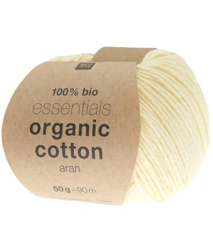 Essentials Organic Cotton aran Strickgarn. Rico Design von Rico Design