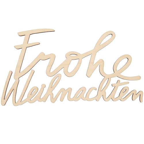 Holzschriftzug "Frohe Weihnachten" von Rico Design