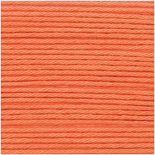 Neu 2018!!! 25g Ricorumi dk - Farbe: 024 - Smokey orange - feine Baumwolle zum Häkeln von Amigurumi-Figuren oder Topflappen. von Rico Design