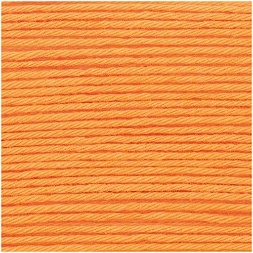 Neu 2018!!! 25g Ricorumi dk - Farbe: 026 - Mandarine - feine Baumwolle zum Häkeln von Amigurumi-Figuren oder Topflappen. von Rico Design