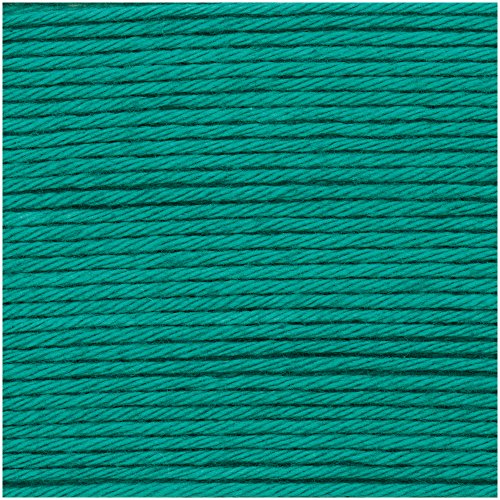 Neu 2018!!! 25g Ricorumi dk - Farbe: 042 - smaragd - feine Baumwolle zum Häkeln von Amigurumi-Figuren oder Topflappen. von Rico Design