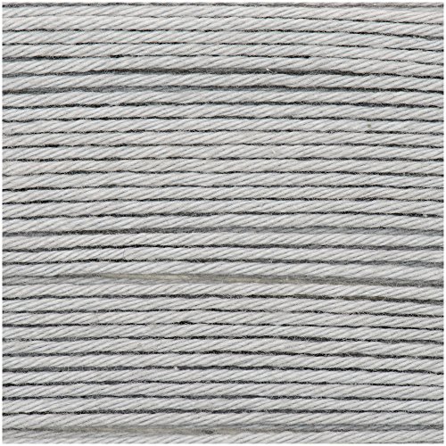 Neu 2018!!! 25g Ricorumi dk - Farbe: 058 - Silbergrau - feine Baumwolle zum Häkeln von Amigurumi-Figuren oder Topflappen. von Rico Design