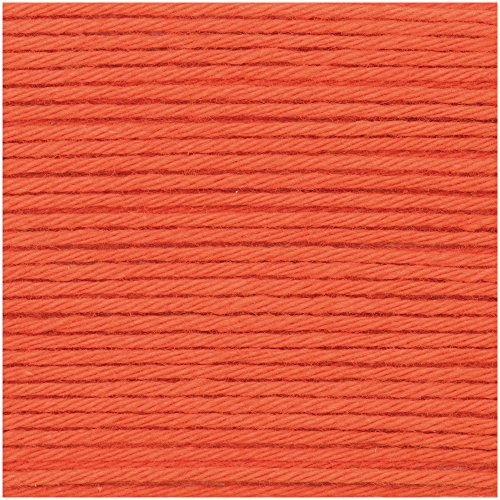 Neu 2018!!! 25g Ricorumi dk - Farbe: 27 - orange - feine Baumwolle zum Häkeln von Amigurumi-Figuren oder Topflappen. von Rico Design