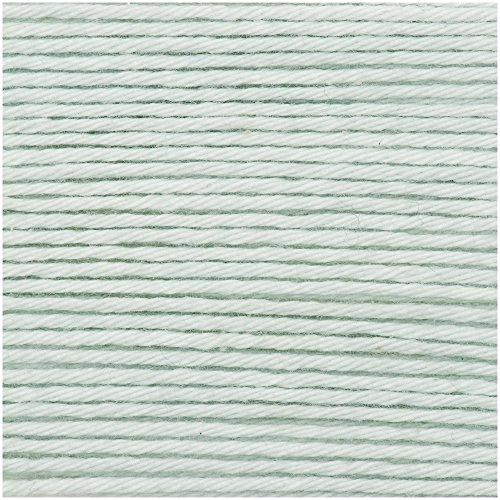Neu 2018!!! 25g Ricorumi dk - Farbe: 37 - eisgrün - feine Baumwolle zum Häkeln von Amigurumi-Figuren oder Topflappen. von Rico Design