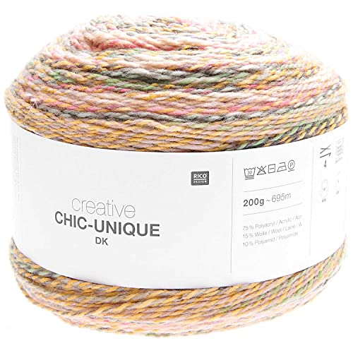 Rico Chic Unique Dk Bobbel Farbverlaufswolle zum Stricken oder Häkeln (03 terra) von Rico Design