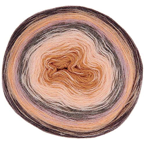 Bobbel Alpaka Wolle Farbverlauf Rico Creative Alpaca Degrade Lucky 8 Color 12, 200g Farbverlaufswolle zum Häkeln oder Stricken von Rico Design