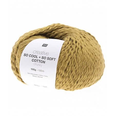Rico Creative So Cool + So Soft Cotton Chunky 003 Senfgelb Rico Creative So Cool + So Soft Cotton Chunky 003 Senfgelb von Rico Design