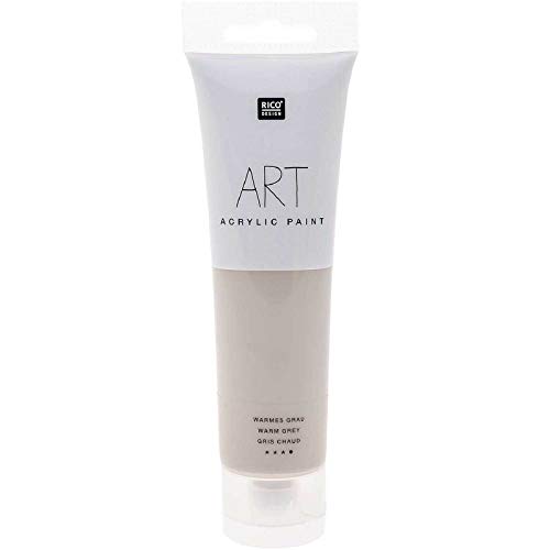 Rico Design 100 ml Art Künstlerfarbe Acrylfarbe Acrylic Paint Farbe (Warmes Grau) von Rico Design