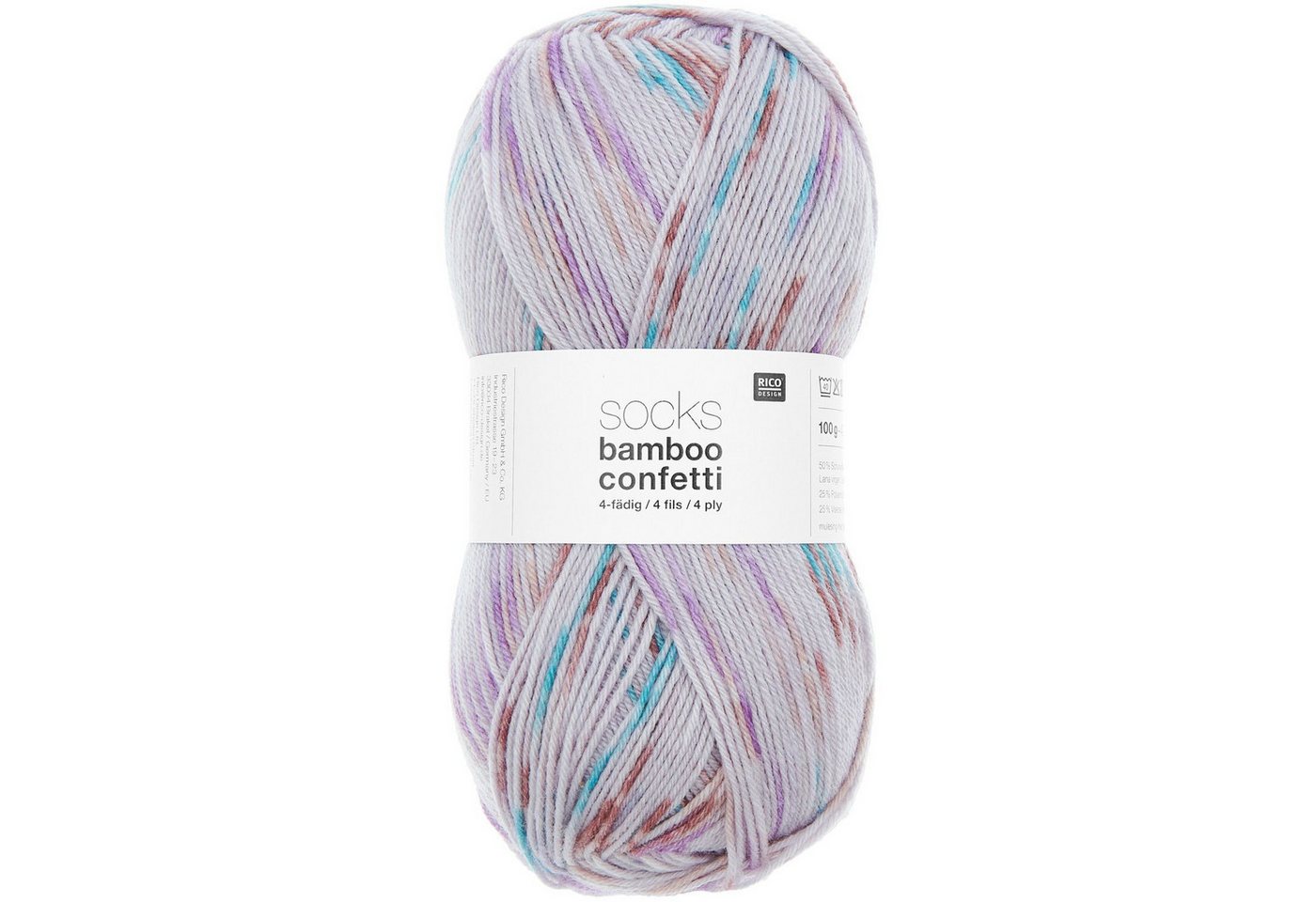 Rico Design 100g Rico Design Socks Bamboo Confetti - 4-fädig Effektgarn Rico Design 100g Rico Design Socks Bamboo Confetti - 4-fädig Effektgarn von Rico Design