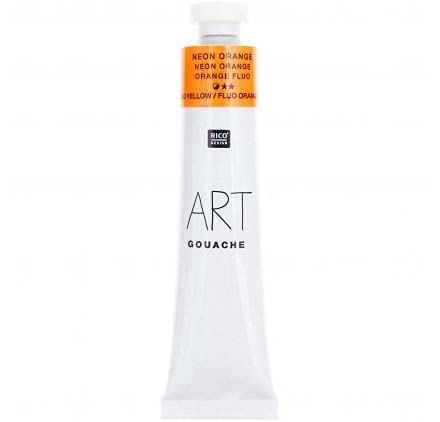 Rico Design 22 ml Tube Gouache ART' Neon Orange von Rico Design