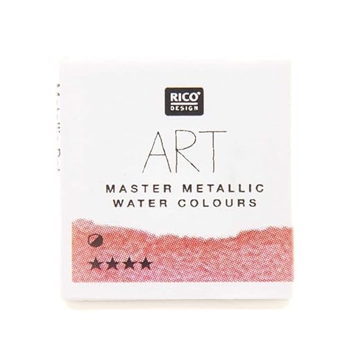 Rico Design Aquarell-Metallic-Farbe - 1/2 Becher - Rot von Rico Design