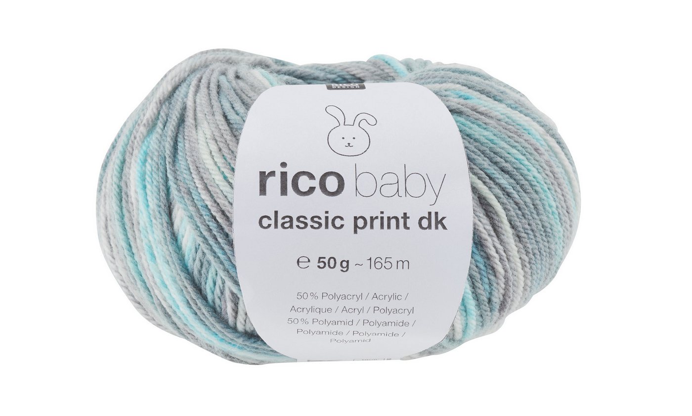 Rico Design Classic Print DK Häkelwolle, 50 g, 165 m von Rico Design