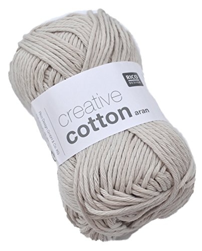 Rico Design Creative Cotton aran 50 g ca. 85 m Wolle Wollschnur Häkelwolle Häkeln Basteln Knäuel Silbergrau Rico Design Creative Cotton aran 50 g ca. 85 m Wolle Wollschnur Häkelwolle Häkeln Basteln Knäuel Silbergrau von Rico Design