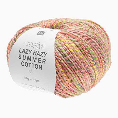 Rico Design Creative Lazy Hazy Summer Cotton DK, 50 g, ca. 145 m Flamingo von Rico Design