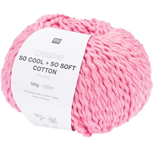 Rico Design Creative So Cool + So Soft Cotton Chunky, 100 g, ca. 100 m Pink Rico Design Creative So Cool + So Soft Cotton Chunky, 100 g, ca. 100 m Pink von Rico Design