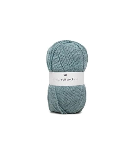 Rico Design Creative Soft Wool Aran Strickgarn, 100 g, Farbe: 24 Blau Rico Design Creative Soft Wool Aran Strickgarn, 100 g, Farbe: 24 Blau von Rico Design