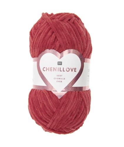Rico Design Creative Chenillove Velvet Garn 100g - Rot von Universal Yarn