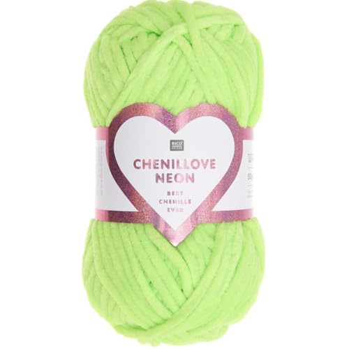 Rico Design Entdecken Sie die Weichheit des Creative Chenillove Neon-Knäuels 50 g von Universal Yarn