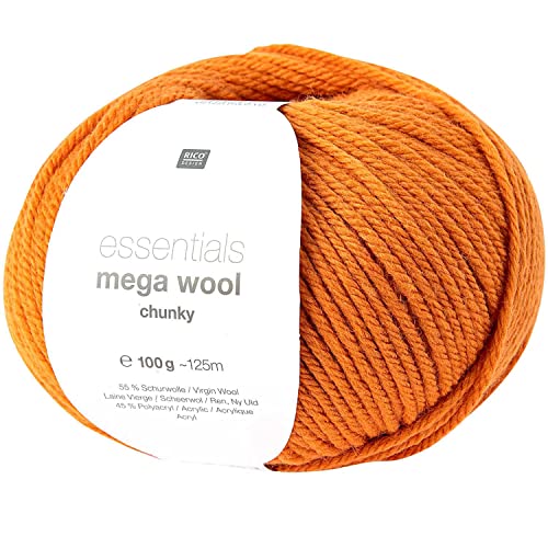 Rico Design Essentials Mega Wool Chunky, 100 g Orange von Rico Design