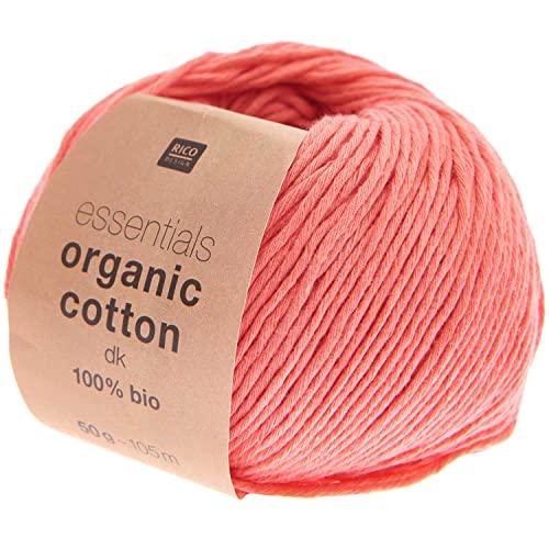 Rico Design Essentials Organic Cotton DK Farbe 07, Bio Baumwolle Baumwollgarn zum Stricken oder Häkeln Rico Design Essentials Organic Cotton DK Farbe 07, Bio Baumwolle Baumwollgarn zum Stricken oder Häkeln von Rico Design