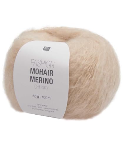 Rico Design | Fashion Mohair Merino Chunky | 50g 100m Natur von Rico Design