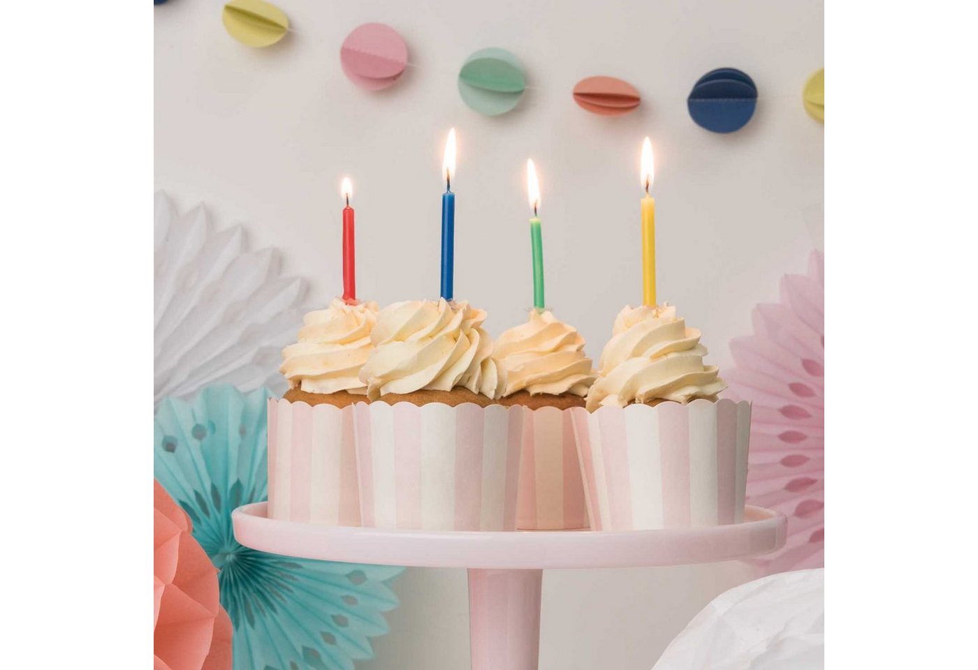Rico Design Geburtstagskerze Kerzenset basic 48teilig YEY! LET'S PARTY von Rico Design