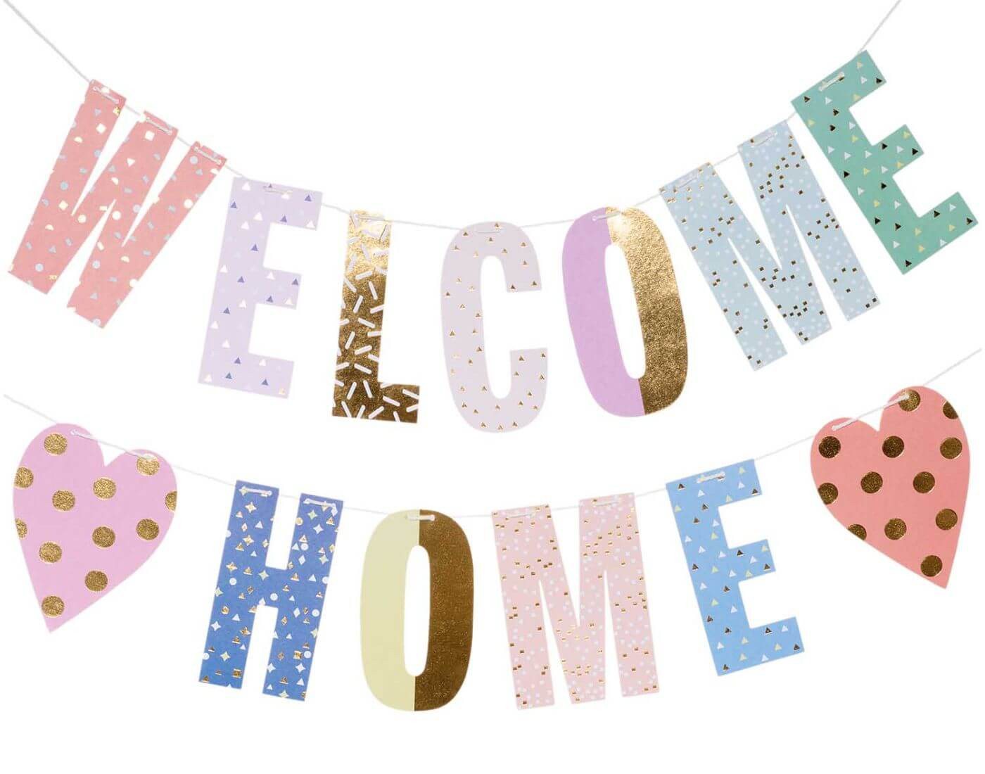Rico Design Girlande Paper Poetry Girlande Welcome Home von Rico Design
