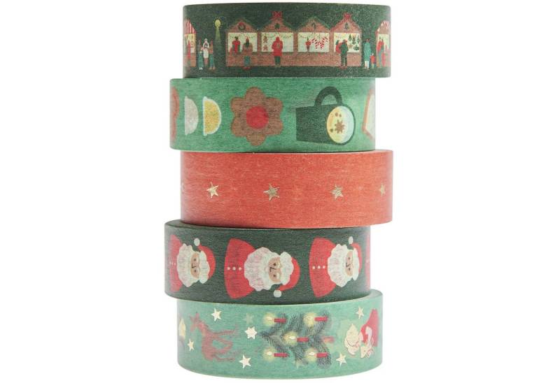 Rico Design Klebeband Tape-Set Weihnachtszeit 5 Stück Rico Design Klebeband Tape-Set Weihnachtszeit 5 Stück von Rico Design