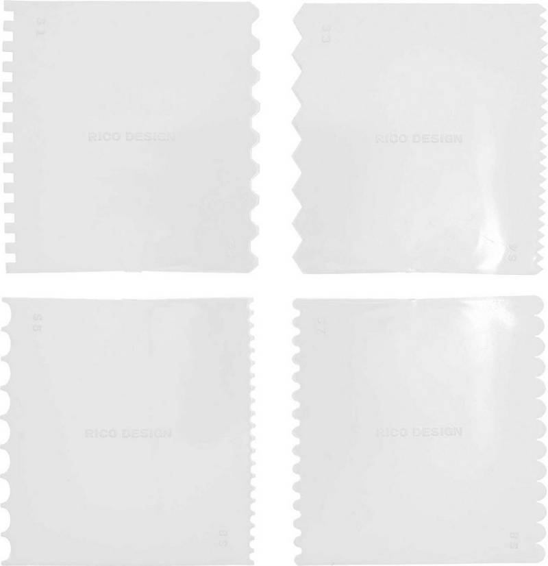 Rico Design Malerspachtel Effektspachtel Set (Fein-St) 4 Stück von Rico Design