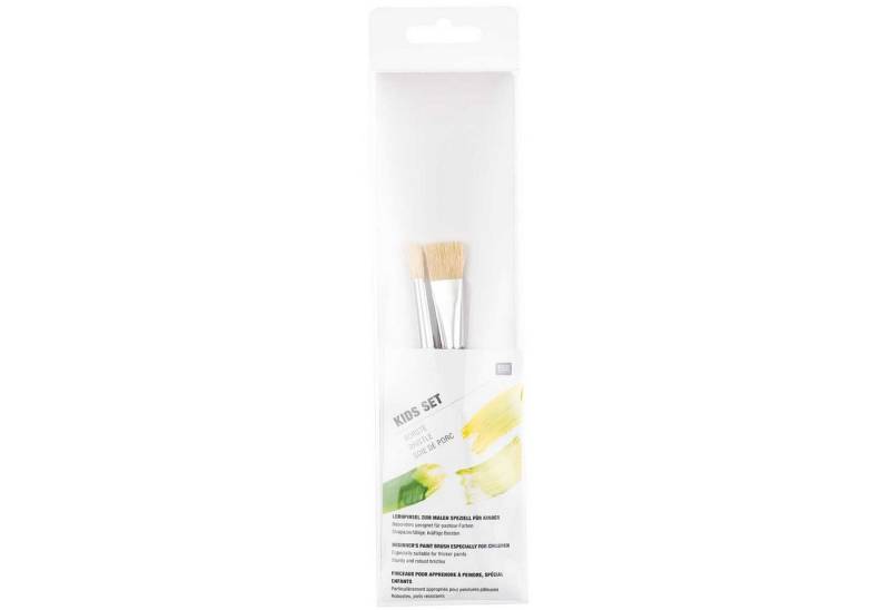 Rico Design Malpinsel Pinsel für Kinder Borstenset 2teilig, (2 teilig) von Rico Design