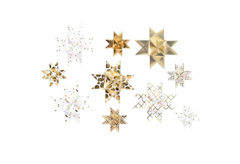 Rico Design Papierdekoration Fröbelstreifen Graphic weiß/Gold Rico Design Papierdekoration Fröbelstreifen Graphic weiß/Gold von Rico Design